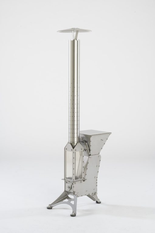 Set FL1 Raketenofen RS1 mit Feuerlaterne, Kaminhut und Erweiterungstank
